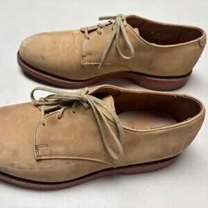 Vintage Allen Edmonds Orlean Tan SuedeBuck Oxfords Vibram Sole size 9 3E